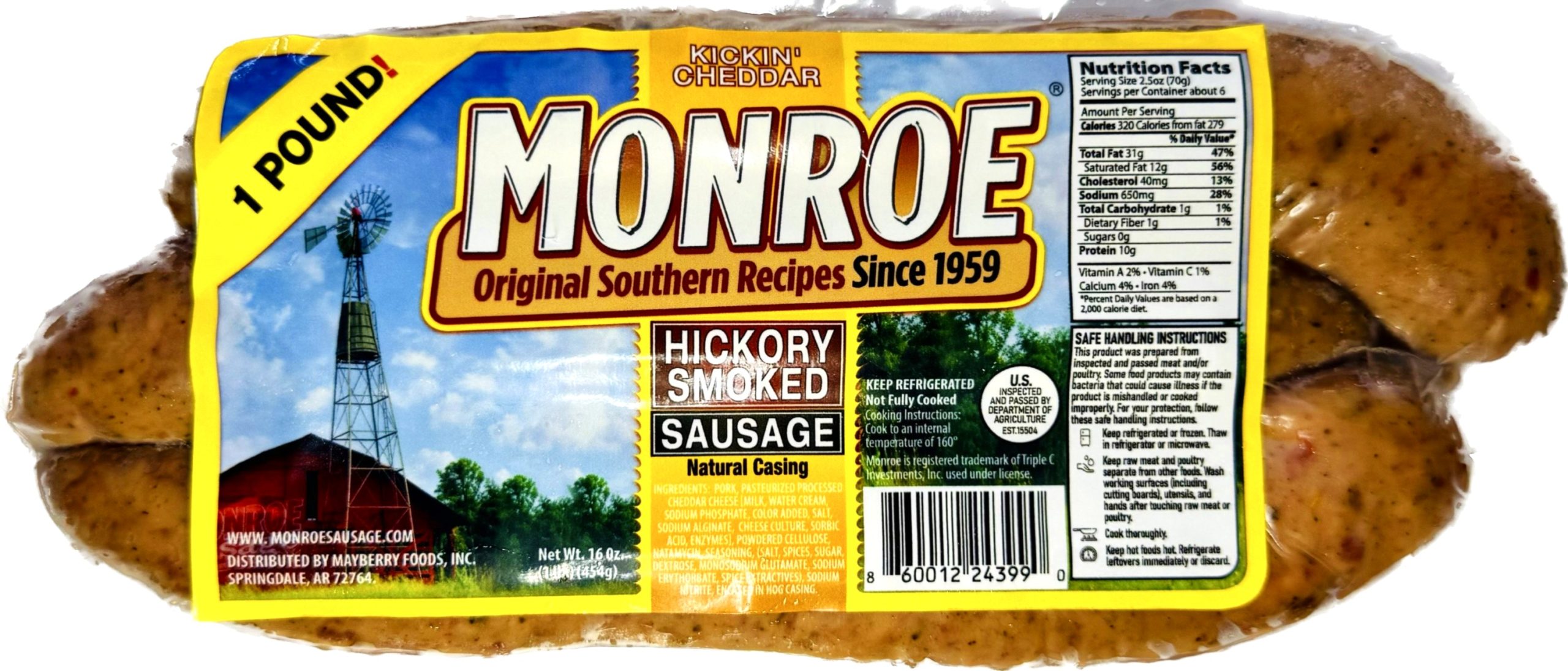 Kickin' Cheddar Hickory Smoked Sausage